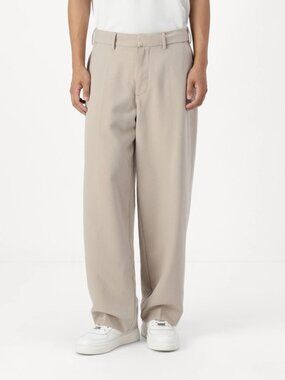 Abercrombie & Fitch Baggy Trousers – Cream, Men's 33x32